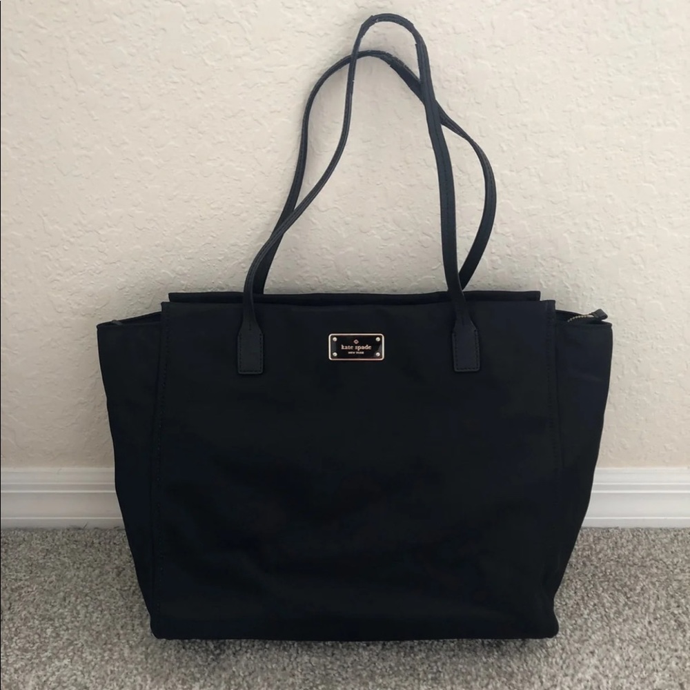 Kate Spade Black Wilson Road Nylon Tote